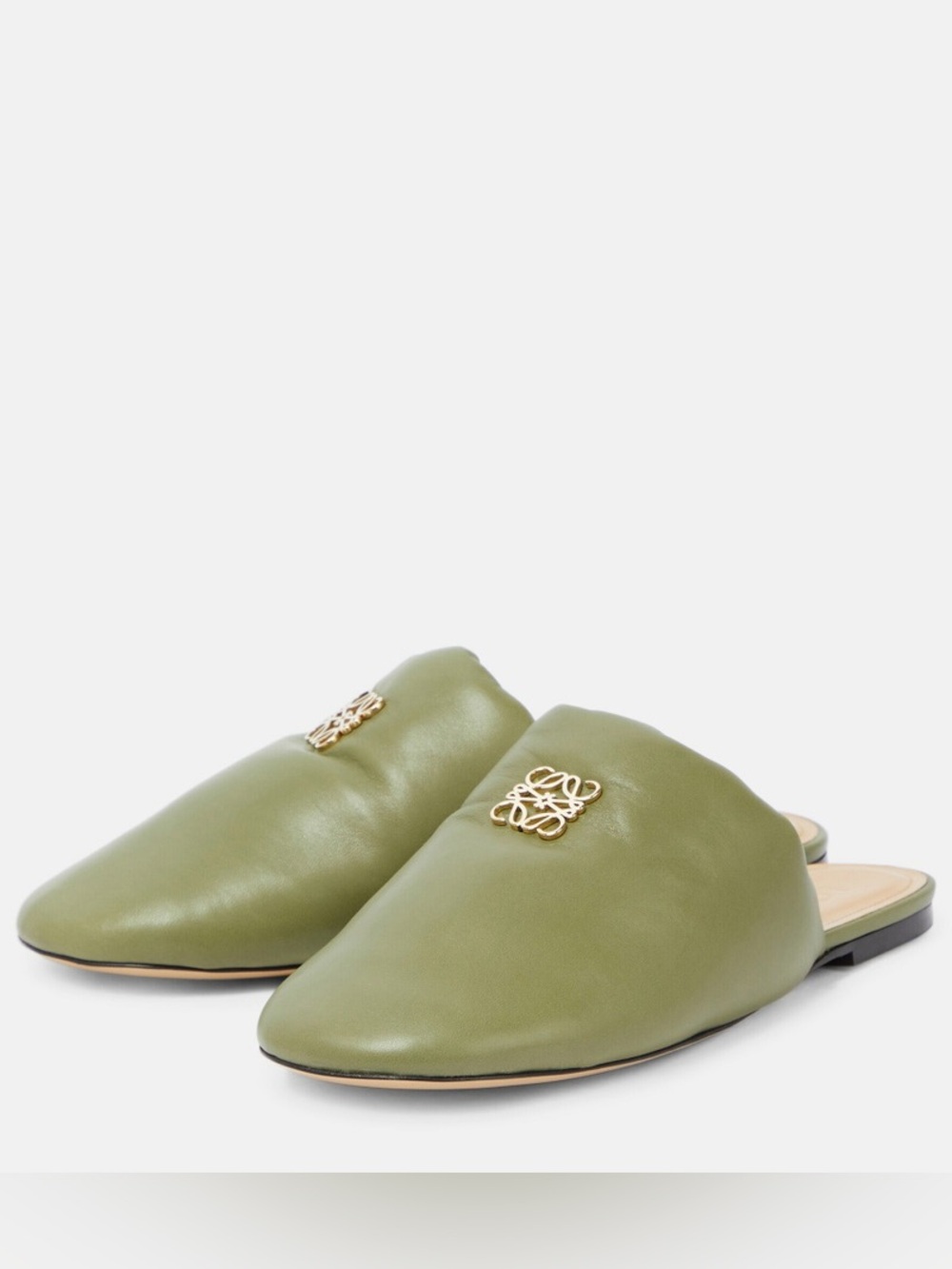 Loewe Anagram Leather Mule Slides - Picture 3 of 11